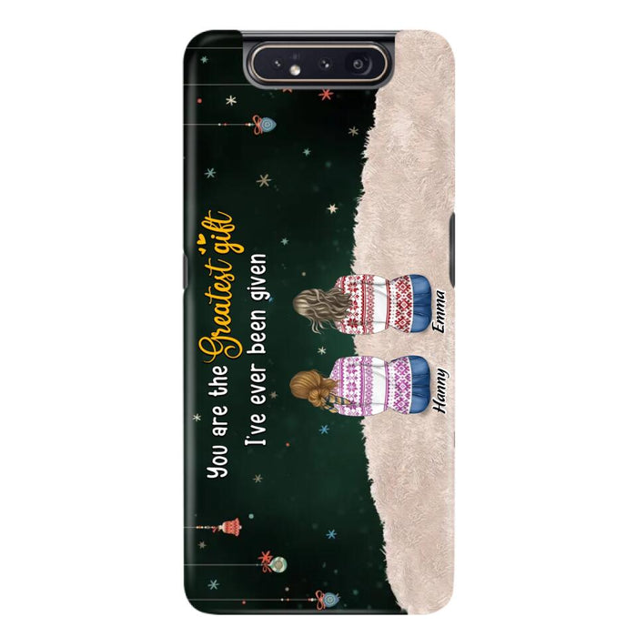 Custom Personalized Christmas Friends Phone Case - Christmas Gift Idea For Friends/Sisters - Upto 12 People - You Are The Greatest Gift I've Ever Been Given - Case For iPhone And Samsung