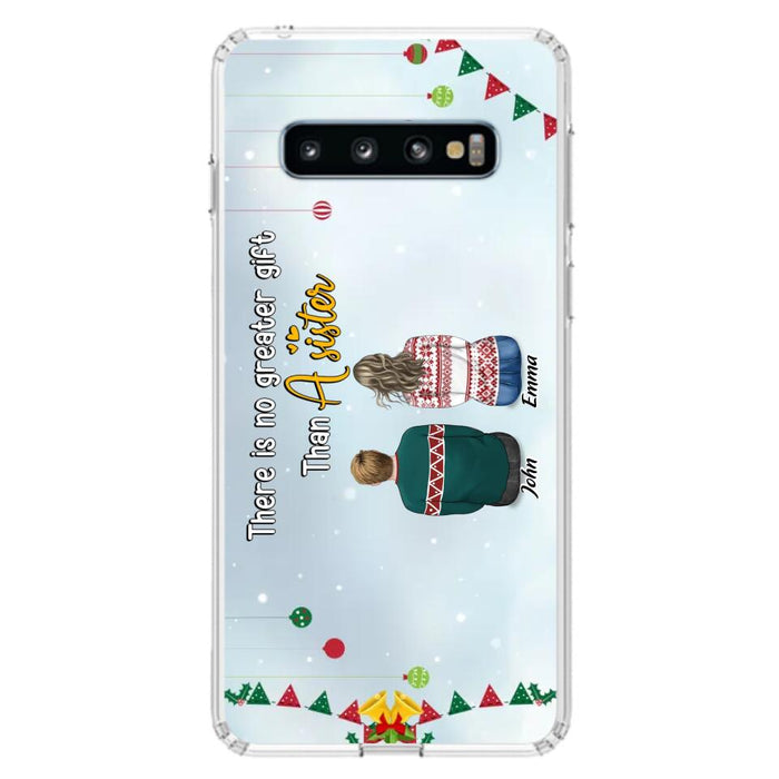 Custom Personalized Christmas Brothers & Sisters Phone Case - Christmas Gift Idea For Siblings - Upto 12 People - Life Is Better With Brothers & Sisters - Case For iPhone And Samsung