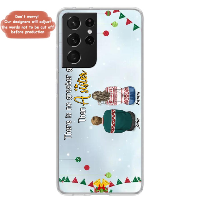 Custom Personalized Christmas Brothers & Sisters Phone Case - Christmas Gift Idea For Siblings - Upto 12 People - Life Is Better With Brothers & Sisters - Case For iPhone And Samsung