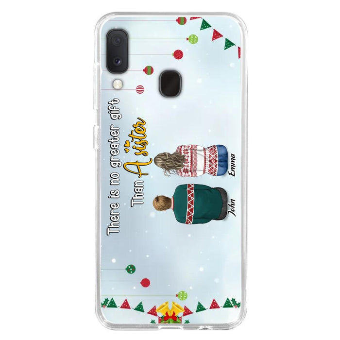 Custom Personalized Christmas Brothers & Sisters Phone Case - Christmas Gift Idea For Siblings - Upto 12 People - Life Is Better With Brothers & Sisters - Case For iPhone And Samsung