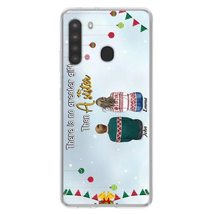 Custom Personalized Christmas Brothers & Sisters Phone Case - Christmas Gift Idea For Siblings - Upto 12 People - Life Is Better With Brothers & Sisters - Case For iPhone And Samsung