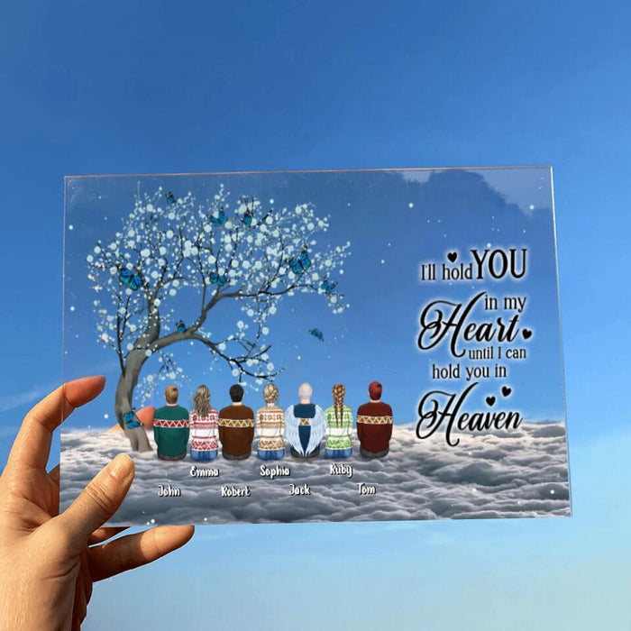 Custom Personalized Memorial Horizontal Acrylic Plaque - Memorial Gift Idea For Family with up to 7 People - I Am Always With You