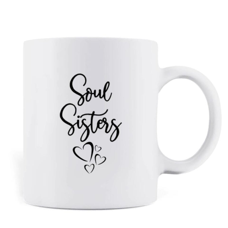 Personalized Best Friend Gifts Coffee Mug - Up to 5 Besties