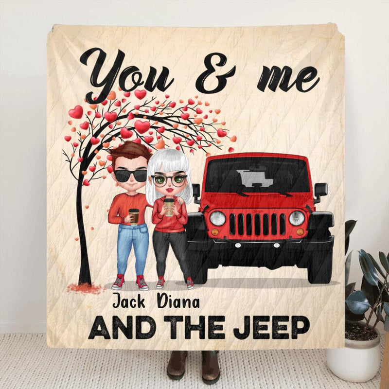 Personalized Off-road Couple Quilt/Fleece Blanket/Pillow Cover - Best Gift For Couple - You & Me