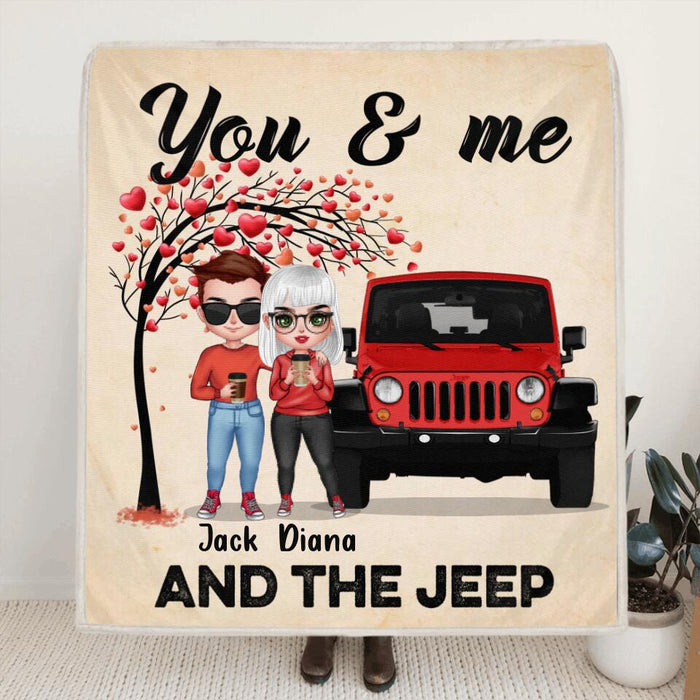 Custom Personalized Off-road Couple Quilt/Fleece Blanket & Pillow Cover - Best Gift For Couple - You & Me