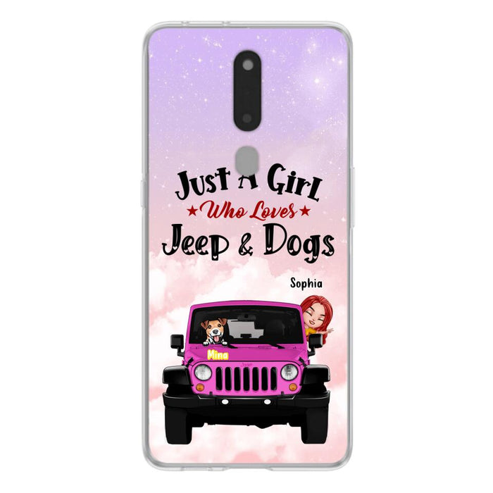 Custom Personalized Dog Mom &Off-road Phone Case - Up to 5 Dogs - Best Gift For Dog Lovers/Mother's Day - Just A Girl - Cases For Oppo, Xiaomi And Huawei