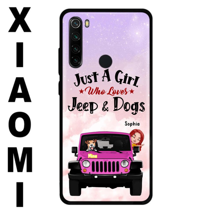 Custom Personalized Dog Mom &Off-road Phone Case - Up to 5 Dogs - Best Gift For Dog Lovers/Mother's Day - Just A Girl - Cases For Oppo, Xiaomi And Huawei