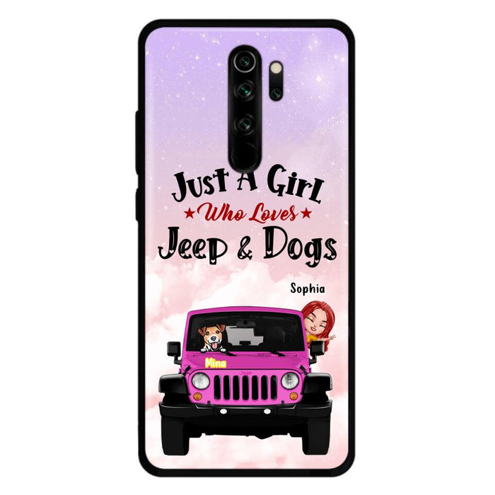 Custom Personalized Dog Mom &Off-road Phone Case - Up to 5 Dogs - Best Gift For Dog Lovers/Mother's Day - Just A Girl - Cases For Oppo, Xiaomi And Huawei