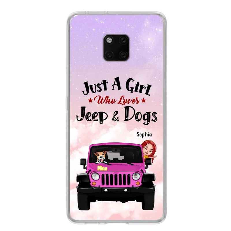 Custom Personalized Dog Mom &Off-road Phone Case - Up to 5 Dogs - Best Gift For Dog Lovers/Mother's Day - Just A Girl - Cases For Oppo, Xiaomi And Huawei