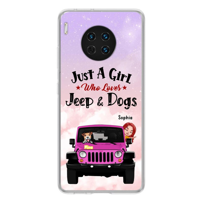 Custom Personalized Dog Mom &Off-road Phone Case - Up to 5 Dogs - Best Gift For Dog Lovers/Mother's Day - Just A Girl - Cases For Oppo, Xiaomi And Huawei