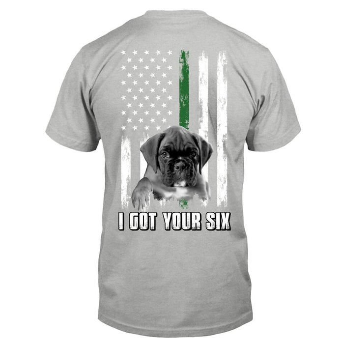 Custom Personalized Photo T-Shirt - Gift Idea for Pet Owners - I Got Your Six