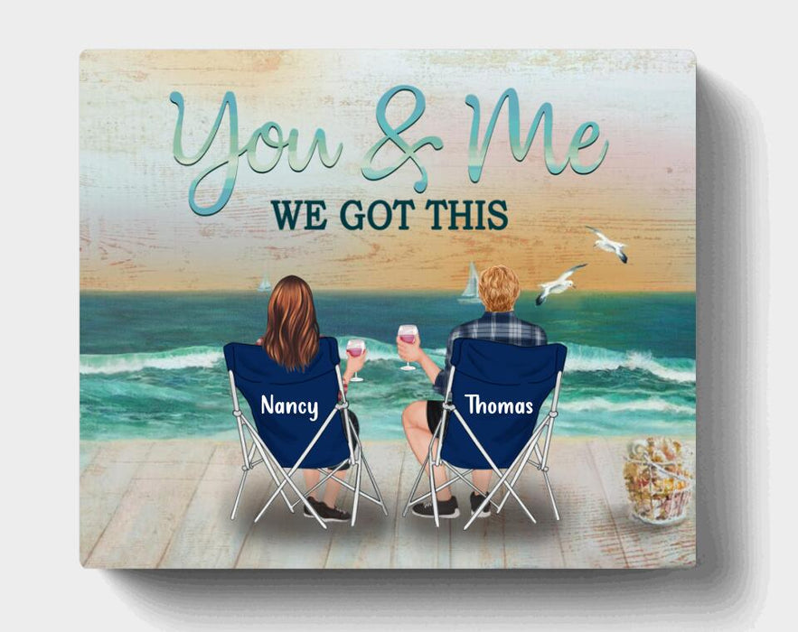 Custom Personalized Family Canvas - Best Gift For Couple/Family - You & Me We Got This