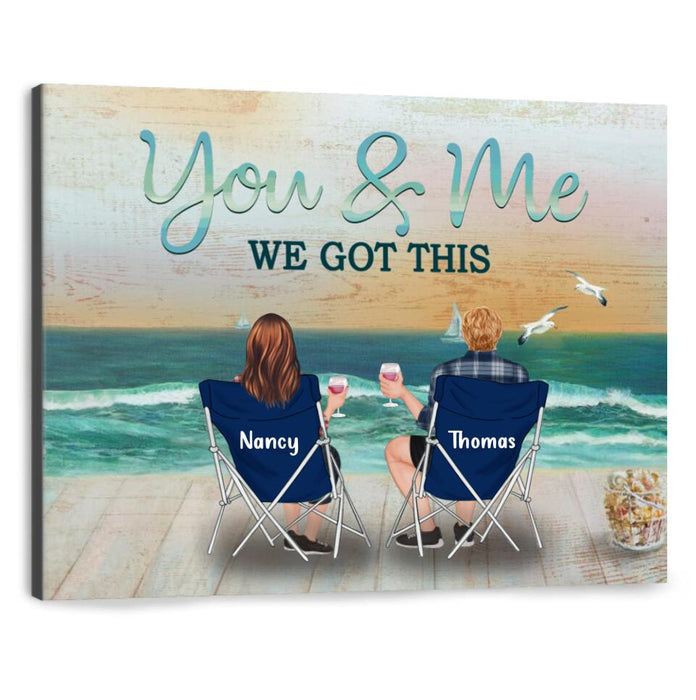 Custom Personalized Family Canvas - Best Gift For Couple/Family - You & Me We Got This