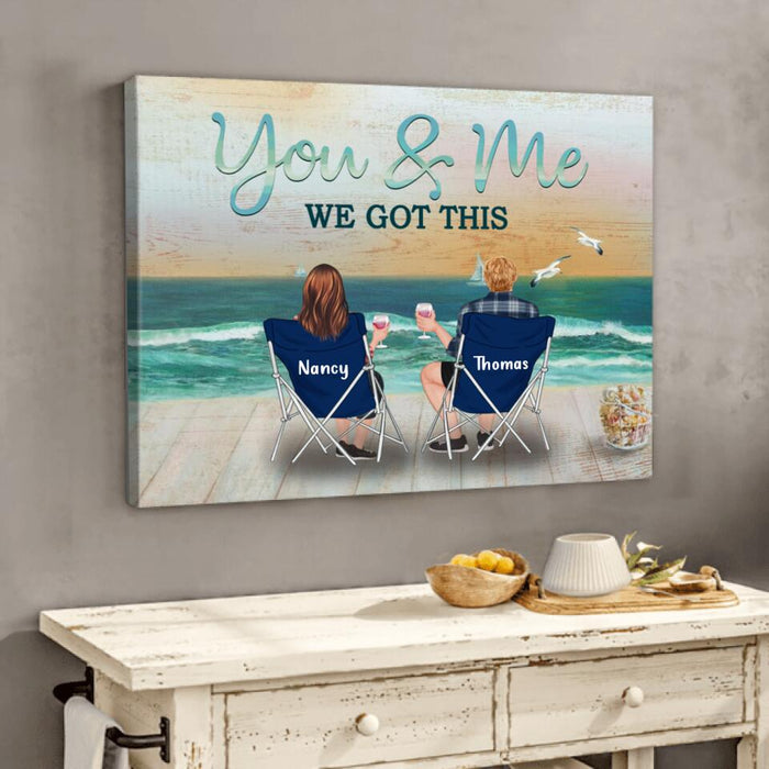 Custom Personalized Family Canvas - Best Gift For Couple/Family - You & Me We Got This