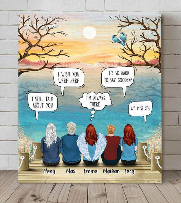 Custom Personalized Memorial Canvas - Upto 5 People - Gift Idea For Family