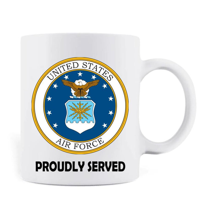 Custom Personalized Veteran Coffee Mug - Upto 12 Bases - Gift Idea For Veteran - Been There Done That And Damn Proud Of It