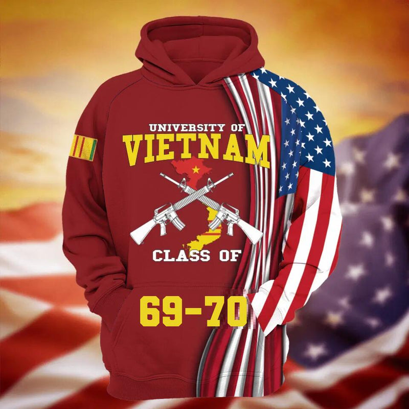 Personalized Veteran All-Over Print T-Shirt - Gift Idea For Veteran - University Of VIETNAM
