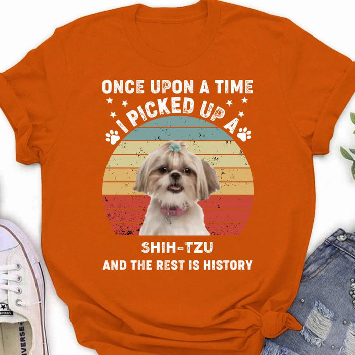 Custom Personalized Dog T-Shirt - Upload Photo - Gift Idea For Dog Lovers