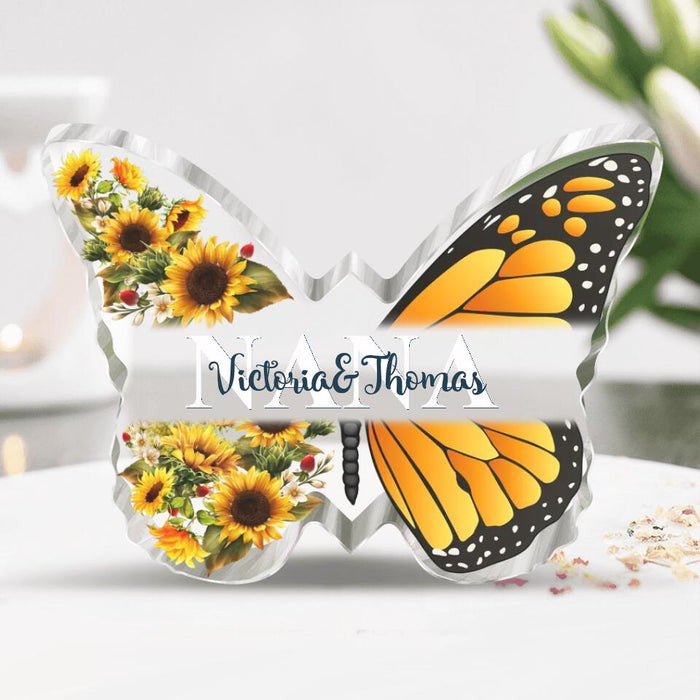 Custom Personalized Butterfly Acrylic Plaque - Gift Idea For Christmas