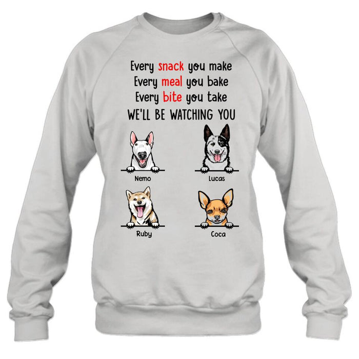 Custom Personalized Dog T-Shirt/Long Sleeves/Hoodie/Sweatshirt -  Personalized Gifts for Dog Lovers