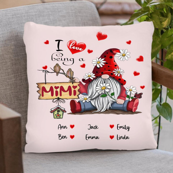 Custom Personalized Grandma Pillow Cover - I Love Being A Grandma - R5OIKQ