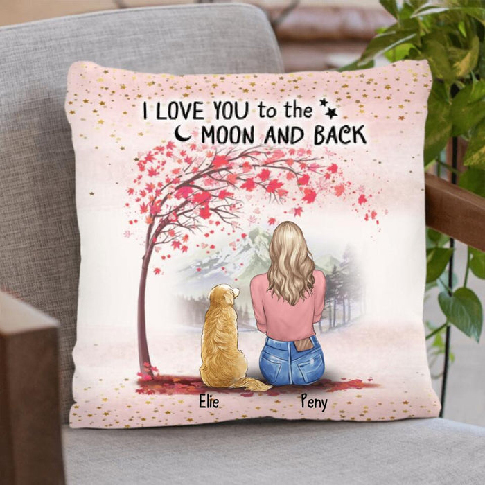 Personalized Pet Mom Pillow Cover - Mom With Upto 5 Pets - Best Friends For Life
