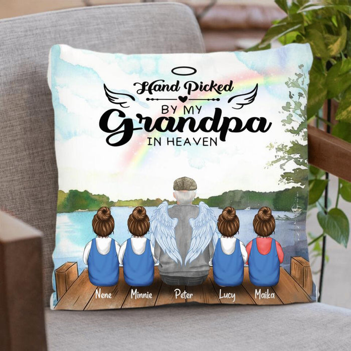 Custom Personalized Memorial Grandpa/Grandma Pillow Cover - Upto 4 Kids - Best Gift For Family - I Never Met You But I Know You Are The Greatest Grandma - FD4SD8
