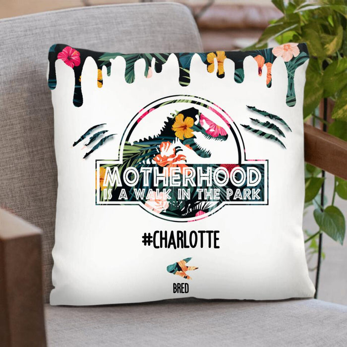 Custom Personalized Mama Dinosaur Pillow Cover/Cushion Cover - Best Gift For Mothers - 2QCGS1
