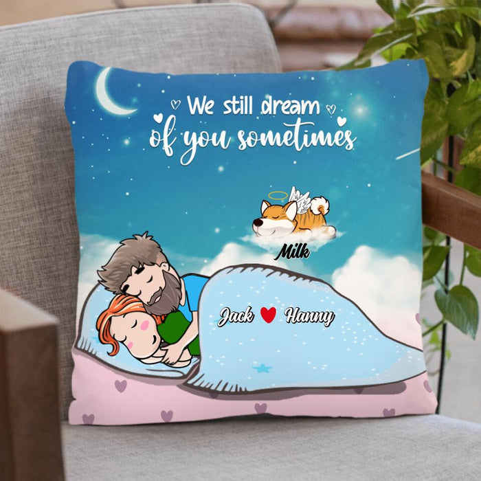 Custom Personalized I Know Heaven Is A Beautiful Place Pillow Cover & Quilt/ Fleece Blanket - Memorial Gift For Couple Who Love Dog/ Cat - We Know Heaven Is A Beautiful Place