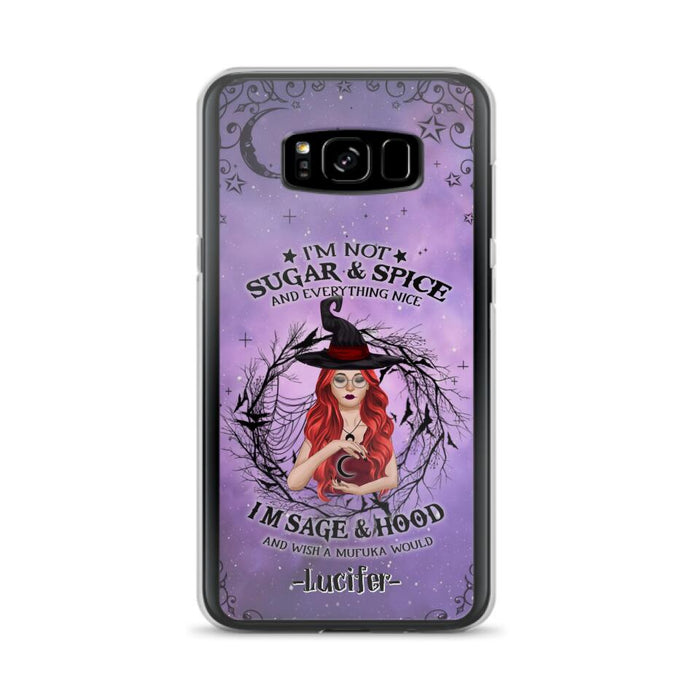 Custom Personalized Witch Phone Case - Best Halloween Gift Idea - I'm Not Sugar And Spice - Case For iPhone And Samsung - DFESX1