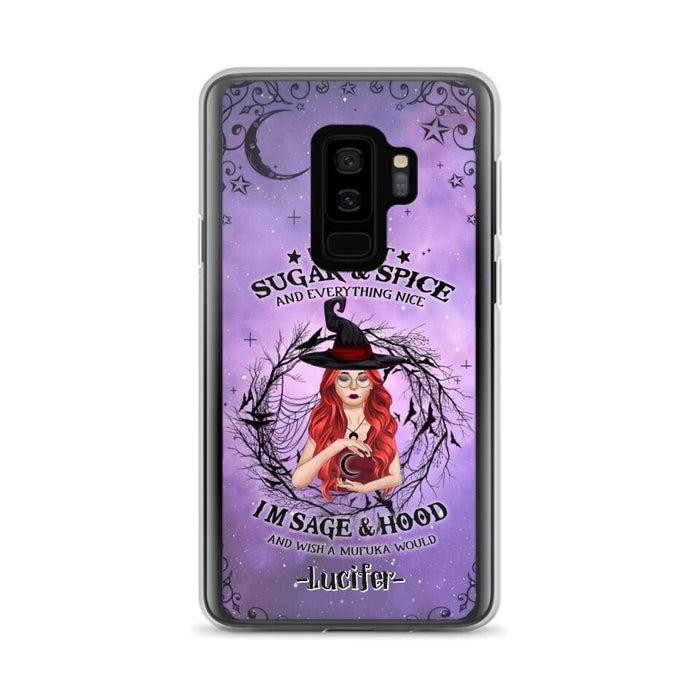 Custom Personalized Witch Phone Case - Best Halloween Gift Idea - I'm Not Sugar And Spice - Case For iPhone And Samsung - DFESX1