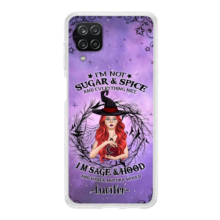 Custom Personalized Witch Phone Case - Best Halloween Gift Idea - I'm Not Sugar And Spice - Case For iPhone And Samsung - DFESX1