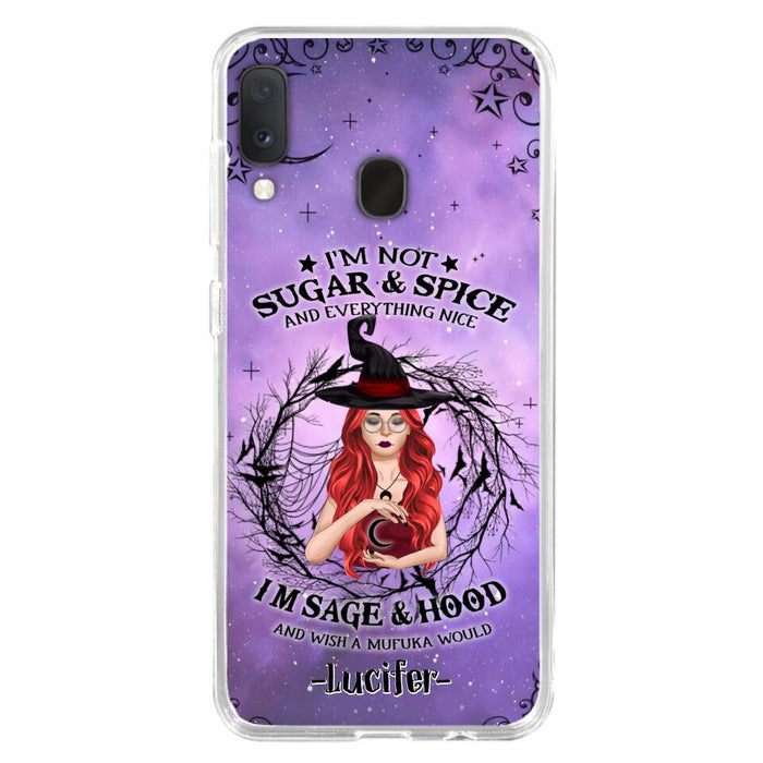 Custom Personalized Witch Phone Case - Best Halloween Gift Idea - I'm Not Sugar And Spice - Case For iPhone And Samsung - DFESX1