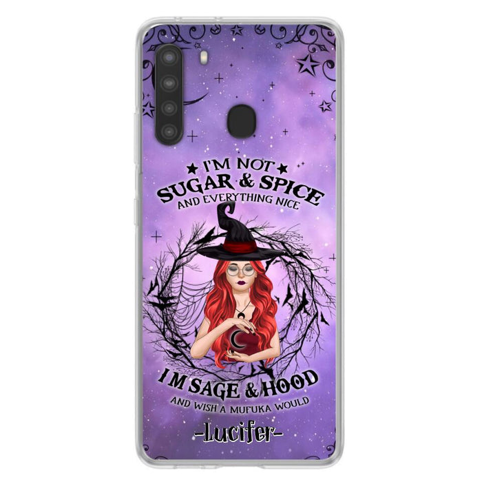 Custom Personalized Witch Phone Case - Best Halloween Gift Idea - I'm Not Sugar And Spice - Case For iPhone And Samsung - DFESX1