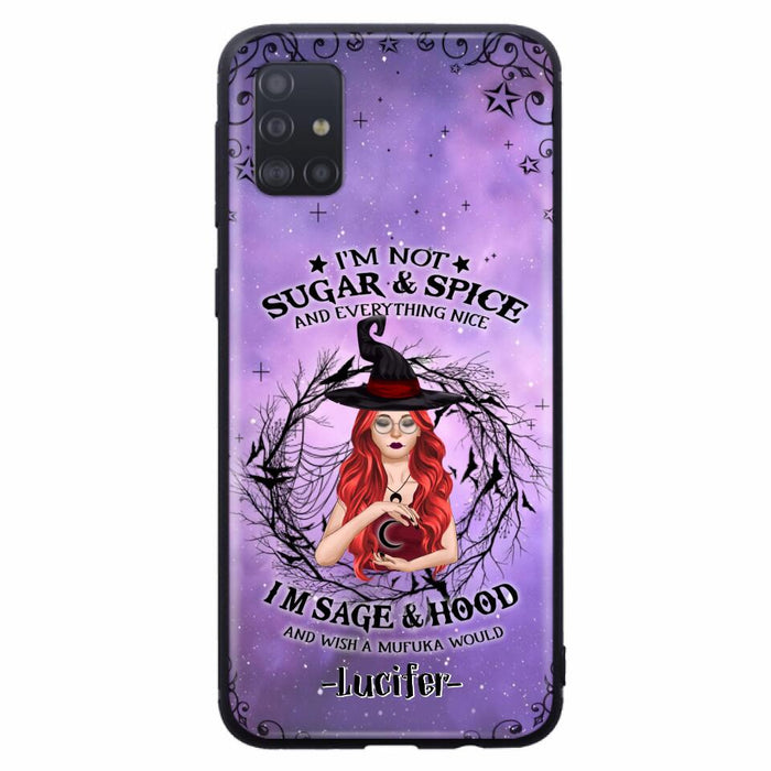 Custom Personalized Witch Phone Case - Best Halloween Gift Idea - I'm Not Sugar And Spice - Case For iPhone And Samsung - DFESX1