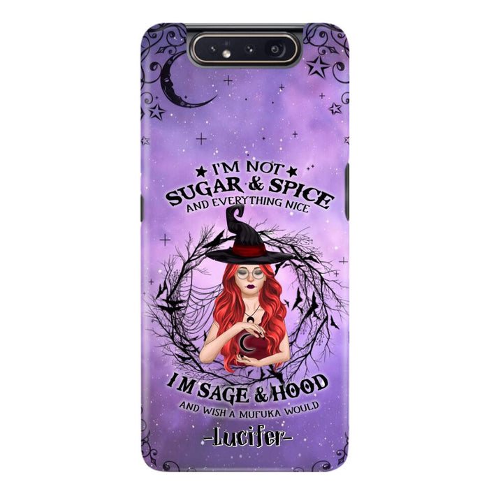 Custom Personalized Witch Phone Case - Best Halloween Gift Idea - I'm Not Sugar And Spice - Case For iPhone And Samsung - DFESX1