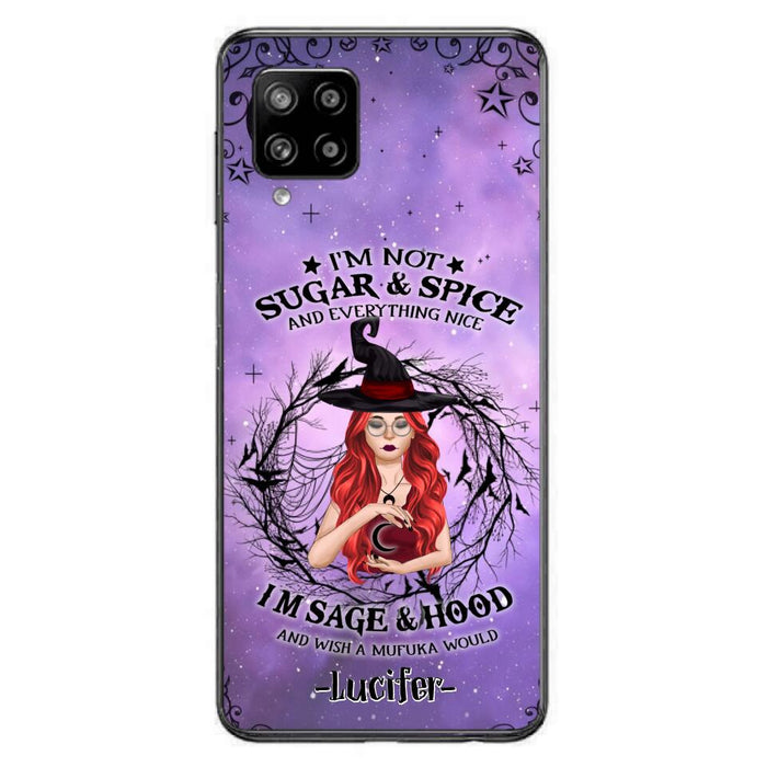 Custom Personalized Witch Phone Case - Best Halloween Gift Idea - I'm Not Sugar And Spice - Case For iPhone And Samsung - DFESX1