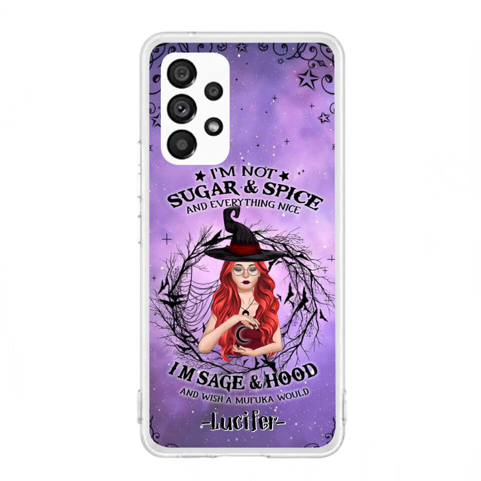 Custom Personalized Witch Phone Case - Best Halloween Gift Idea - I'm Not Sugar And Spice - Case For iPhone And Samsung - DFESX1