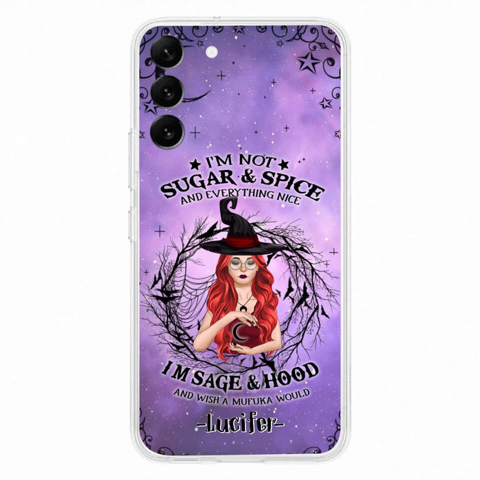 Custom Personalized Witch Phone Case - Best Halloween Gift Idea - I'm Not Sugar And Spice - Case For iPhone And Samsung - DFESX1