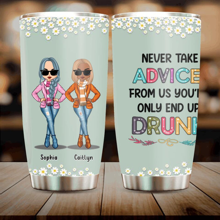 Custom Personalized Best Friends Tumbler - Gift Idea For Friends - Up To 5 Friends