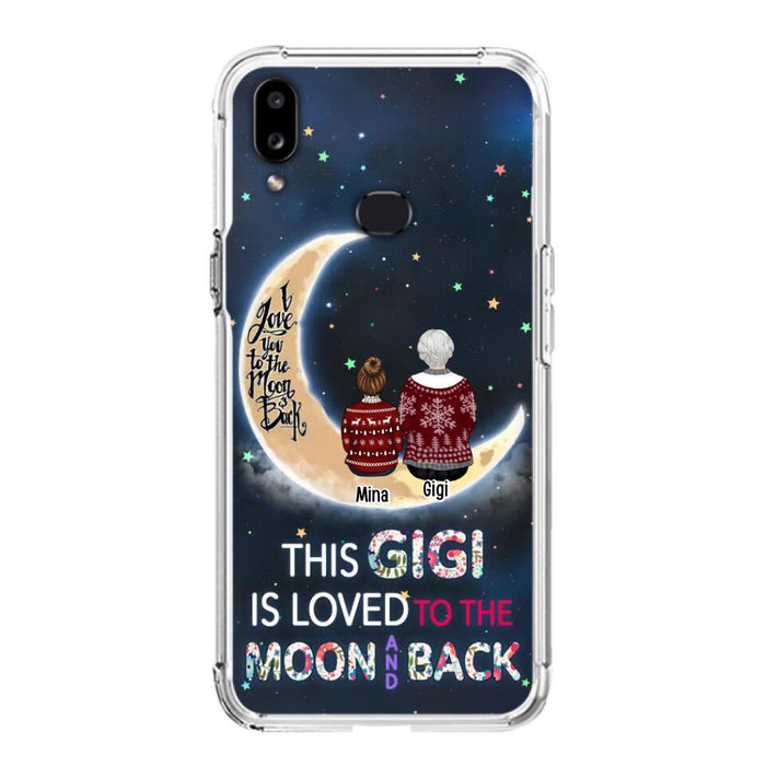 Custom Personalized Grandma Phone Case - Christmas Gift Idea For Grandma - Grandma With Upto 5 Kids - This Gigi Is Loved To The Moon And Back - Case For iPhone And Samsung