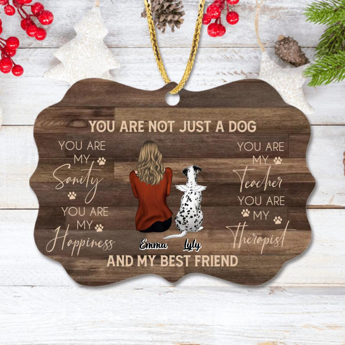 Custom Personalized Pet Mom/Dad Rectangle Wooden Ornament - Gift Idea For Dog/Cat Lovers - You Are Not Just A Dog