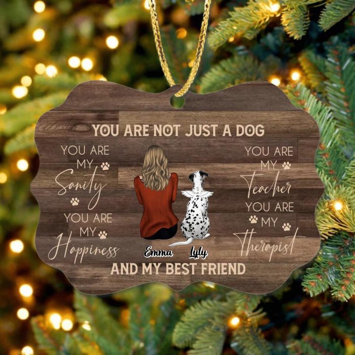 Custom Personalized Pet Mom/Dad Rectangle Wooden Ornament - Gift Idea For Dog/Cat Lovers - You Are Not Just A Dog