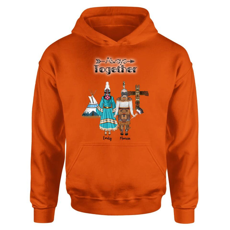 Personalized Native American Mother and Daughters T-Shirt/Long Sleeves/Hoodie/Sweater - Gift for Native American Mother and Daughters - Up to 2 Daughters