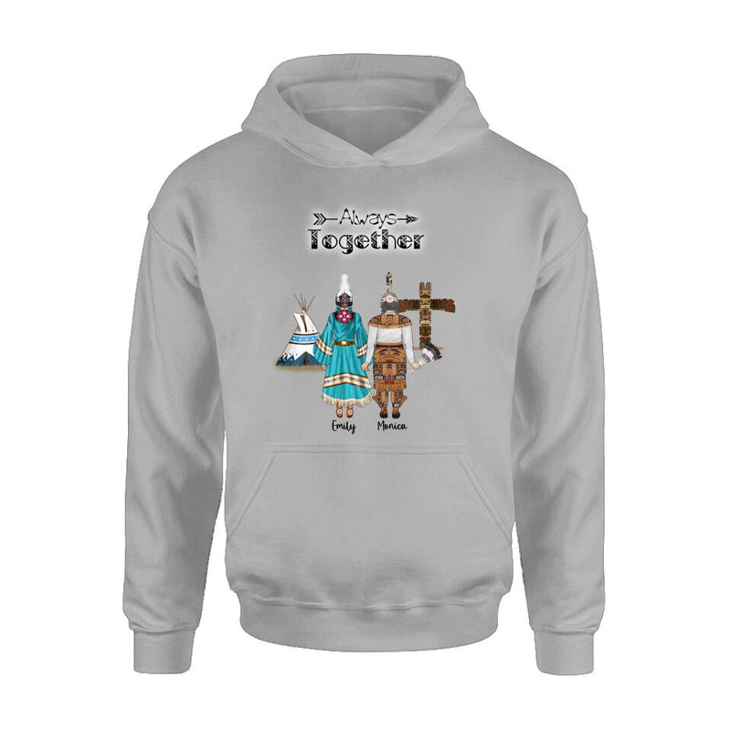 Personalized Native American Mother and Daughters T-Shirt/Long Sleeves/Hoodie/Sweater - Gift for Native American Mother and Daughters - Up to 2 Daughters
