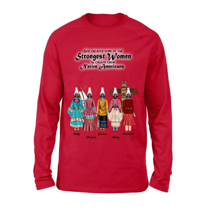 Custom Personalized T-Shirt/Hoodie/Sweatshirt/Long Sleeves - Gift for Native American Best Friends/Sisters - Up to 5 Girls