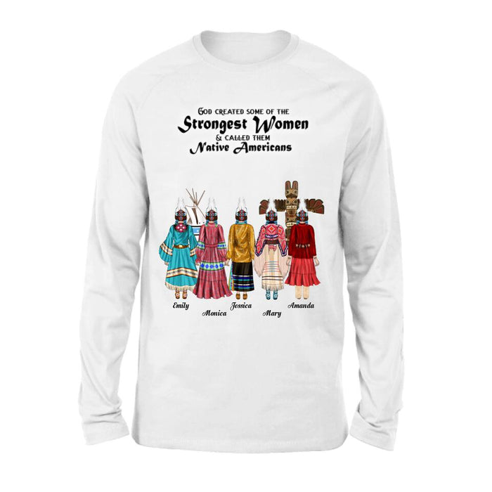 Custom Personalized T-Shirt/Hoodie/Sweatshirt/Long Sleeves - Gift for Native American Best Friends/Sisters - Up to 5 Girls