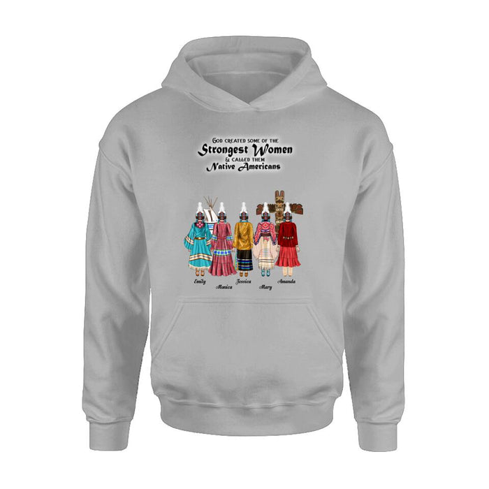 Custom Personalized T-Shirt/Hoodie/Sweatshirt/Long Sleeves - Gift for Native American Best Friends/Sisters - Up to 5 Girls