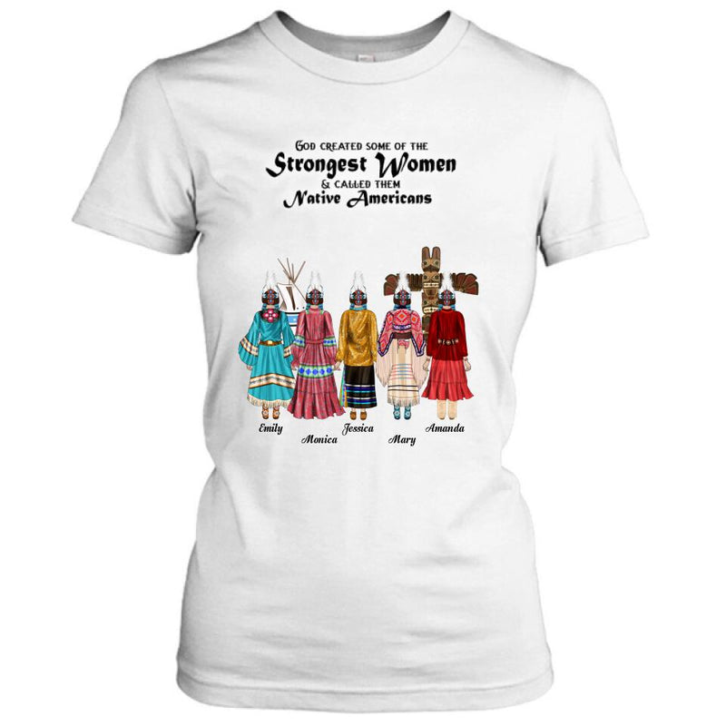 Custom Personalized T-Shirt/Hoodie/Sweatshirt/Long Sleeves - Gift for Native American Best Friends/Sisters - Up to 5 Girls