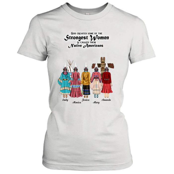 Custom Personalized T-Shirt/Hoodie/Sweatshirt/Long Sleeves - Gift for Native American Best Friends/Sisters - Up to 5 Girls